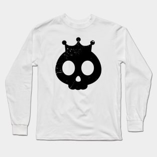 Cute Skull with Crown Long Sleeve T-Shirt